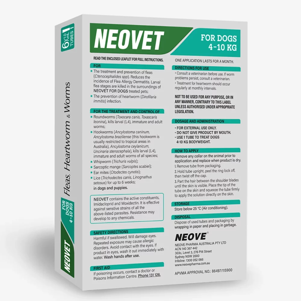 NEOVET FOR SMALL DOGS - For Dogs 4-10kg