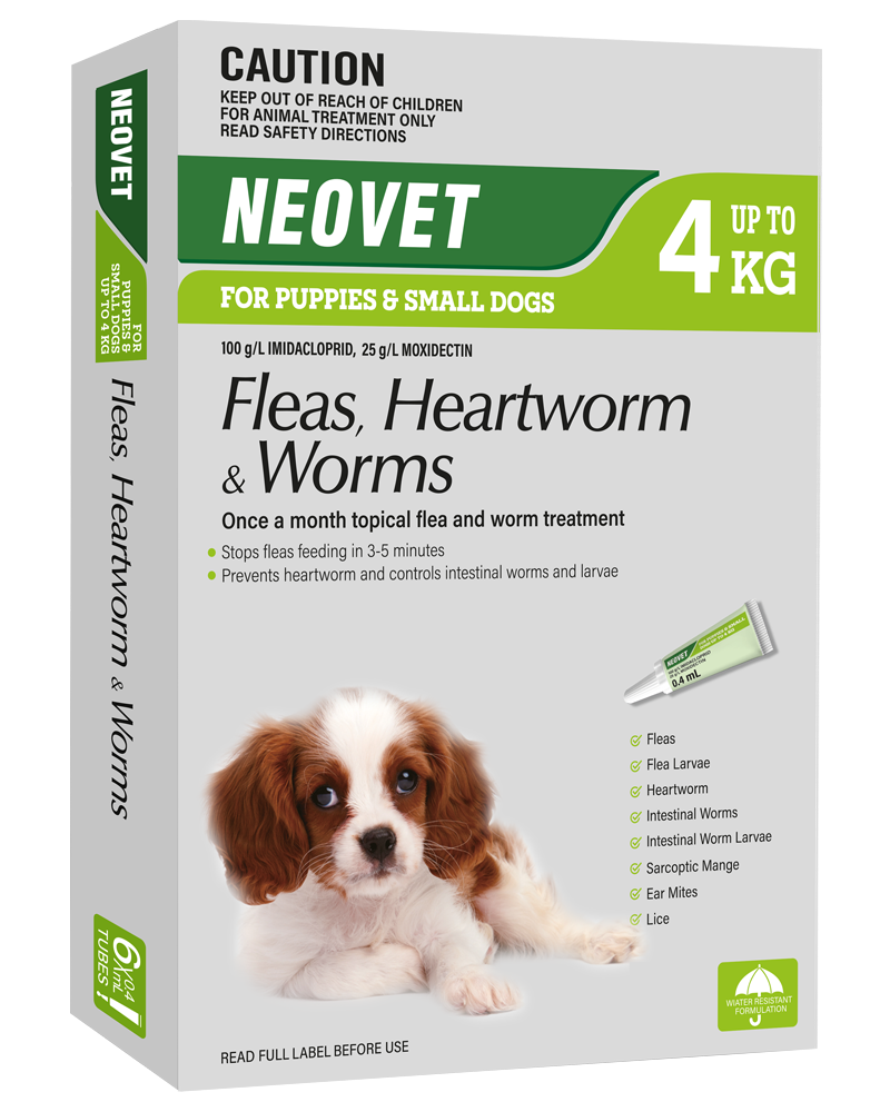 NEOVET PUPPIES AND TOY DOGS - Generic Advocate - Up to 4kg