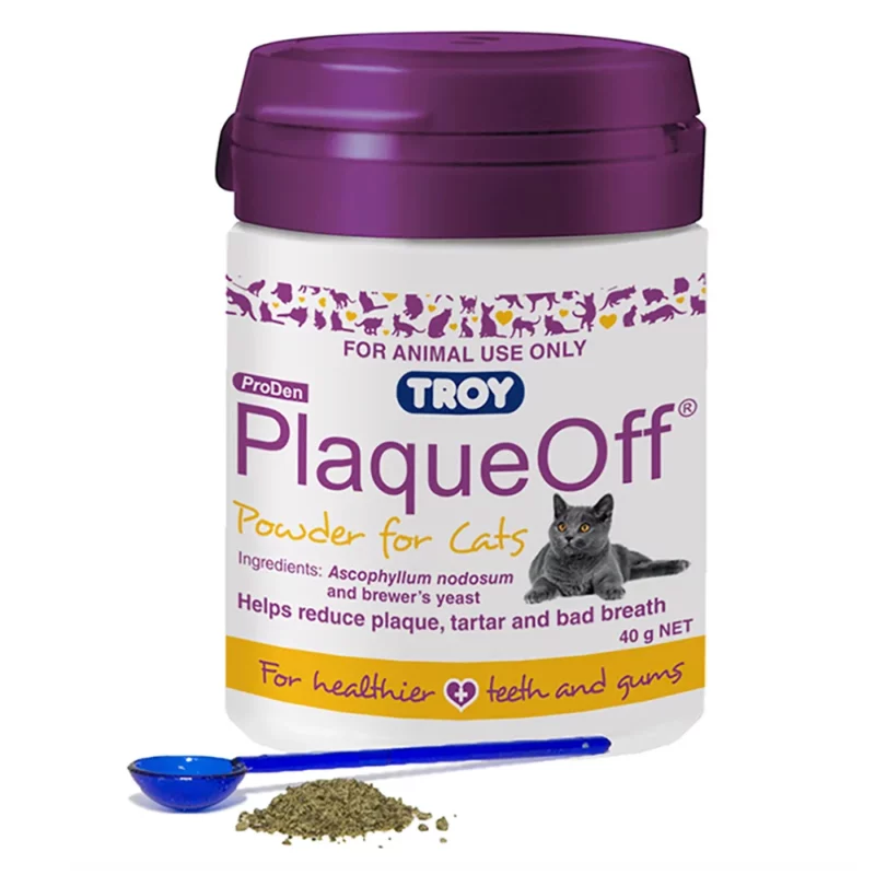 Troy PlaqueOff Powder For Cats - 40g