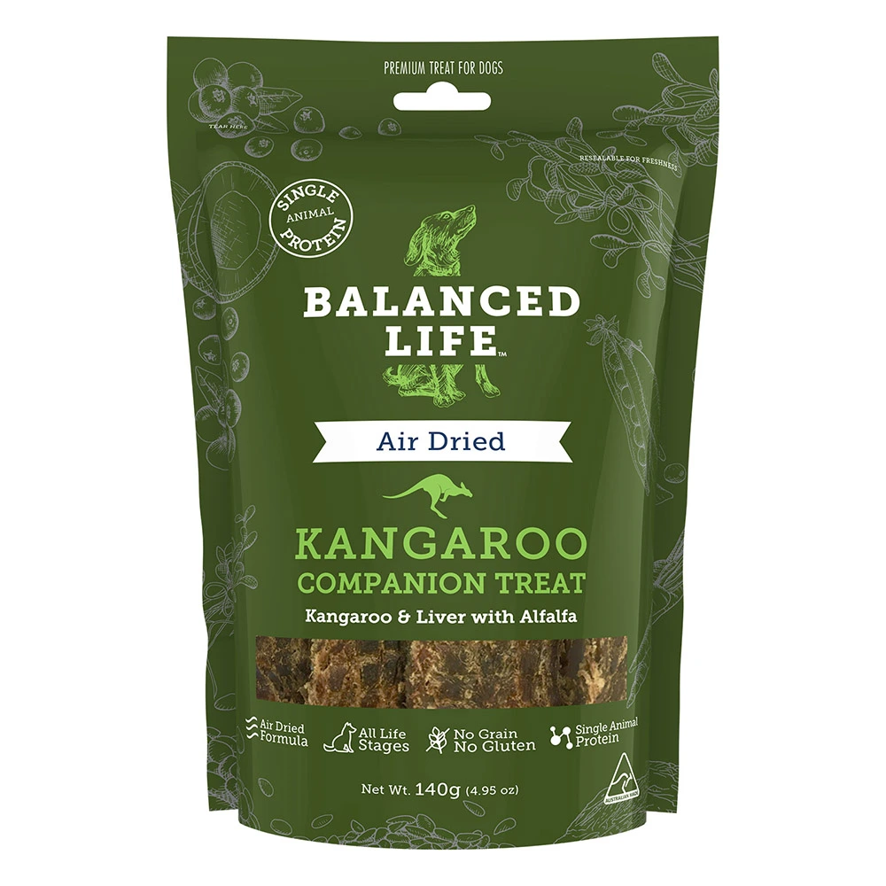 Balanced Life Kangaroo Companion Treats For Dogs - 140g