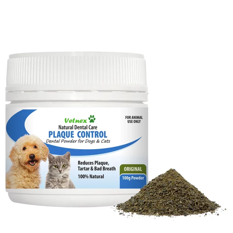 Vetnex Plaque Control Dental Powder For Dogs and Cats - Original - Generic PlaqueOff - 100g