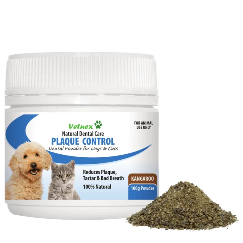 Vetnex Plaque Control Dental Powder For Dogs and Cats - Kangaroo - Generic PlaqueOff - 100g