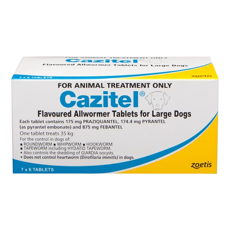 Cazitel Allwormer For Large Dogs - 42 Pack