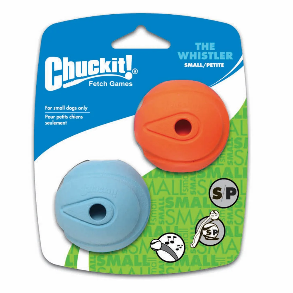 Chuckit Whistler Ball - 2 Pack Small