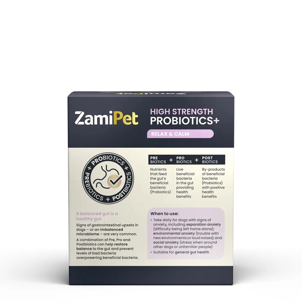 ZamiPet High Strength Probiotics+ Relax & Calm - 1.2g x 30