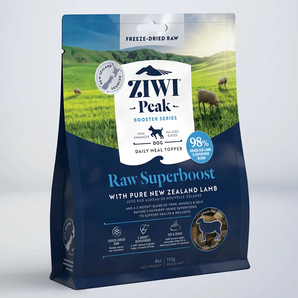 Ziwi Peak Raw Superboost Freeze-Dried Meal Topper For Dogs Lamb Recipe - 114g