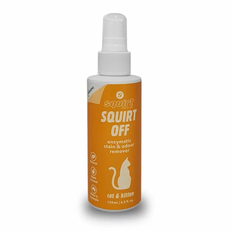 Squirt Off Enzymatic Stain & Odour Remover For Cats - 125ml