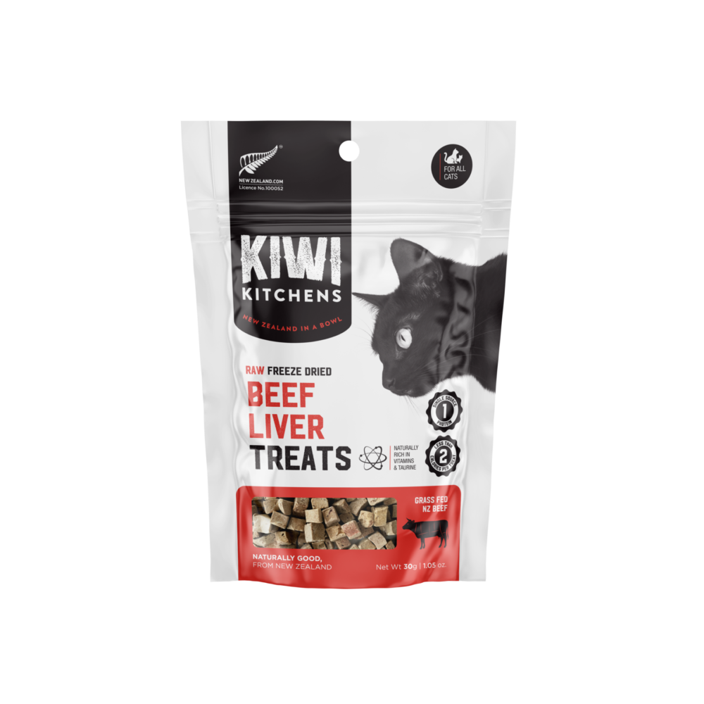 Kiwi Kitchens Freeze Dried Beef Liver Cat Treat - 30g