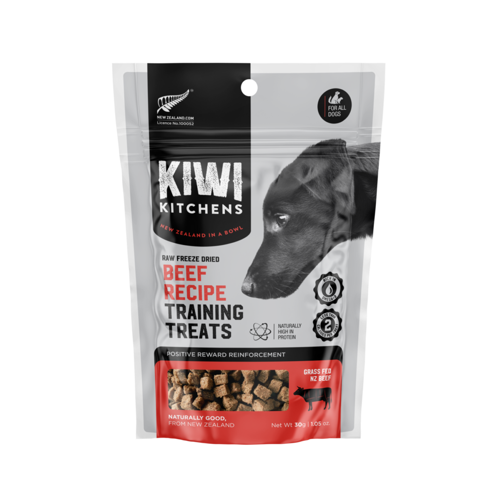 Kiwi Kitchens Freeze Dried Beef Traning Treats-30g