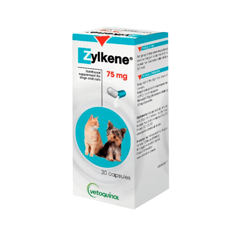 Zylkene Capsules for Small Dogs and Cats 75mg