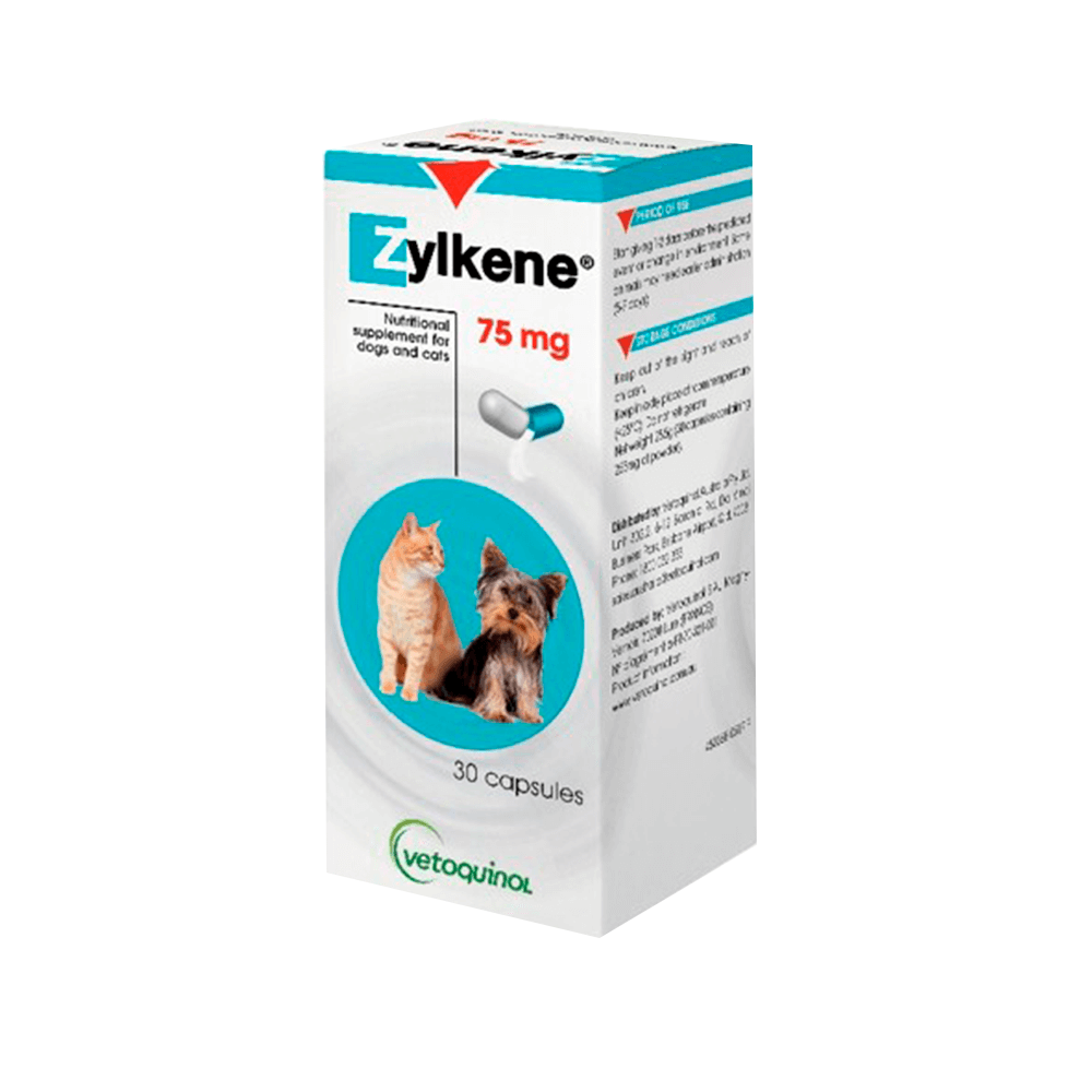 Zylkene Capsules for Small Dogs and Cats 75mg - Australian Veterinary ...