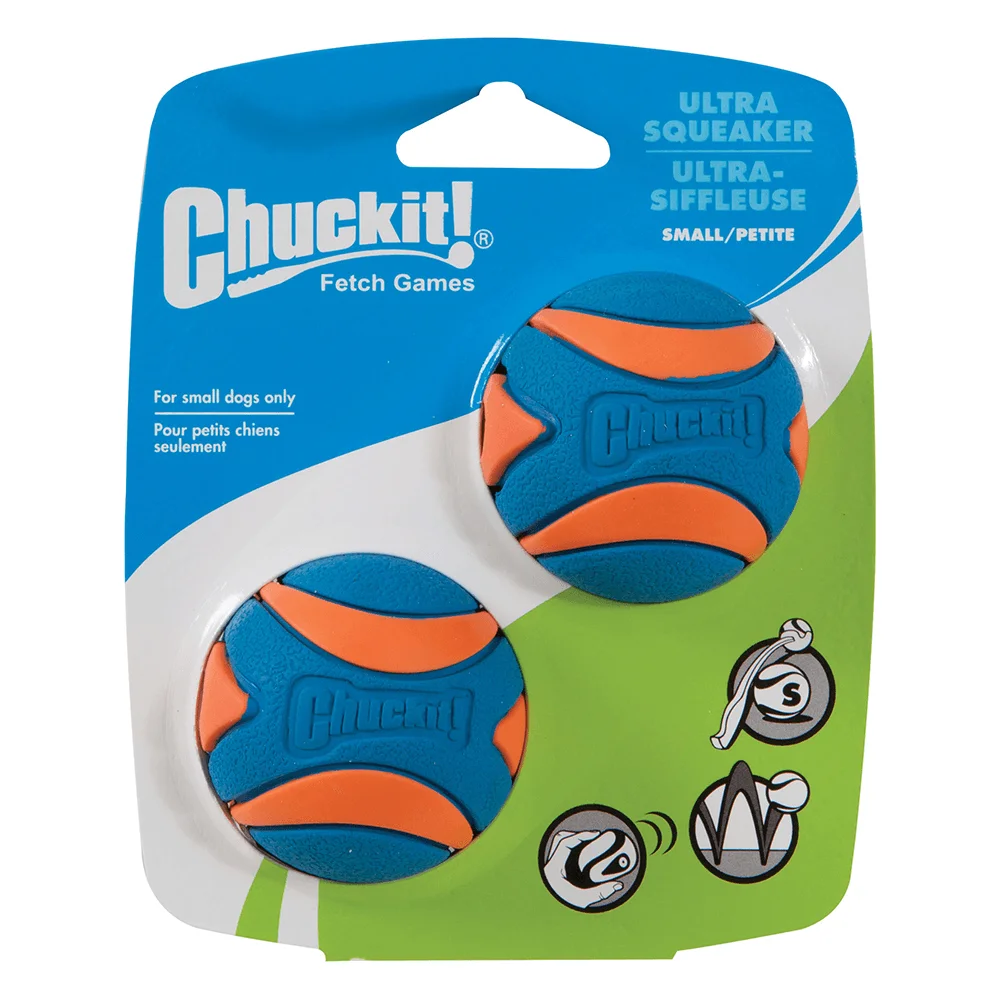 Chuckit Ultra Squeaker Ball - 2 Pack Small