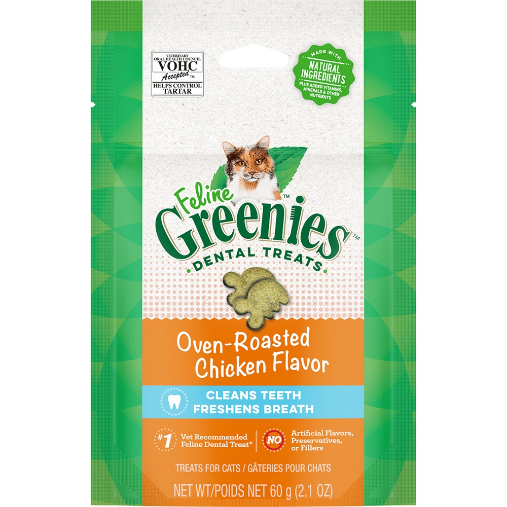 Greenies Feline Chicken Cat Dental Treats - 60g